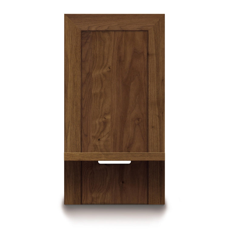 Moduluxe Weathered Steel 29" Solid Wood Floating Nightstand