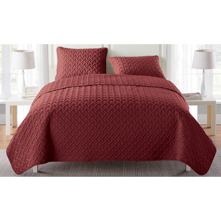 Gray Twin Reversible Microfiber Kids Quilt Set