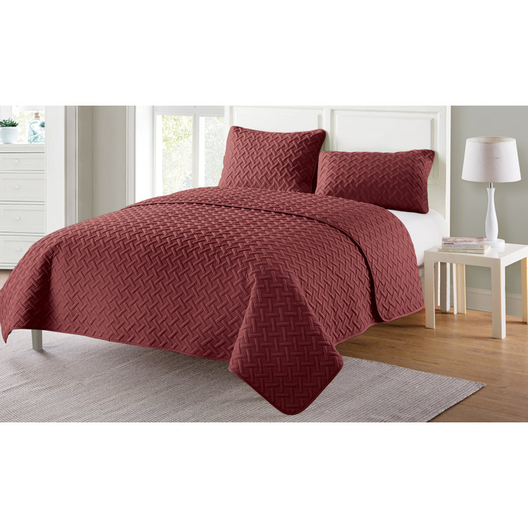 Gray Twin Reversible Microfiber Kids Quilt Set