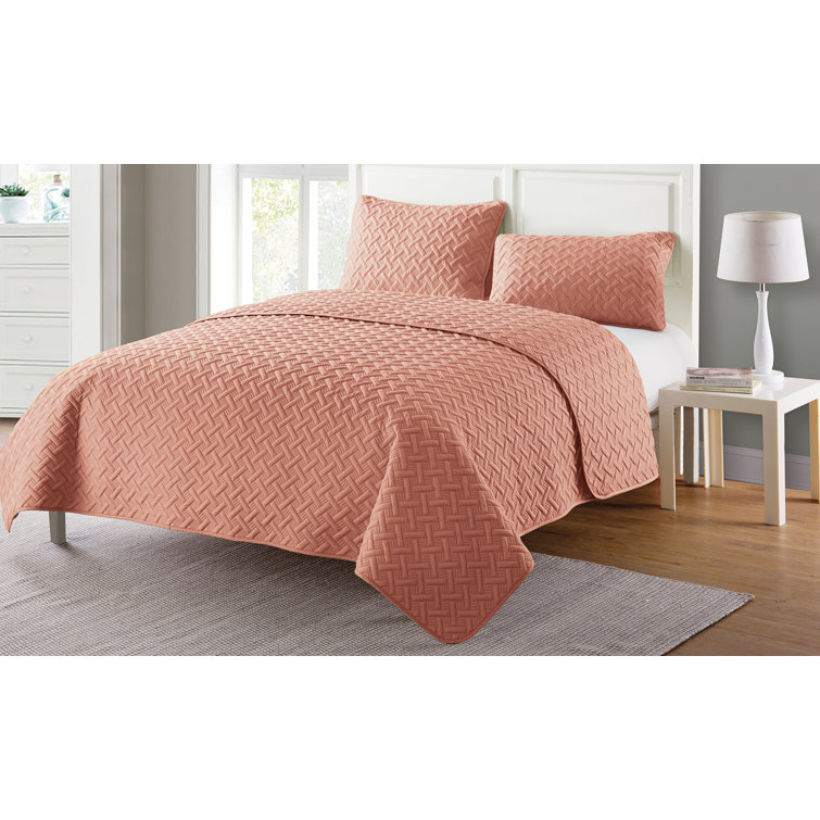 Gray Twin Reversible Microfiber Kids Quilt Set