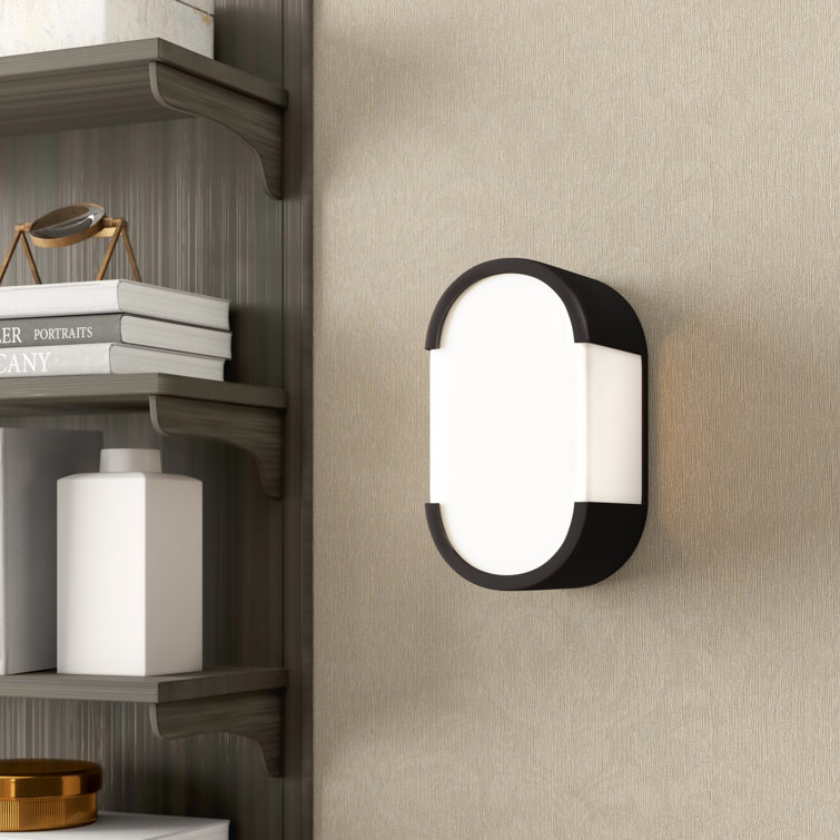 Bryce Minimalist Chrome Wall Sconce with Frosted Glass