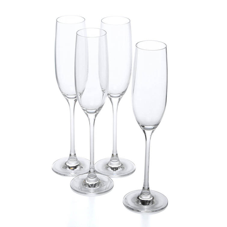 Tuscany Classics Clear Crystal Champagne Flute Set
