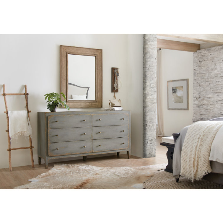 Natural Pine Wood Rectangular Wall Mirror
