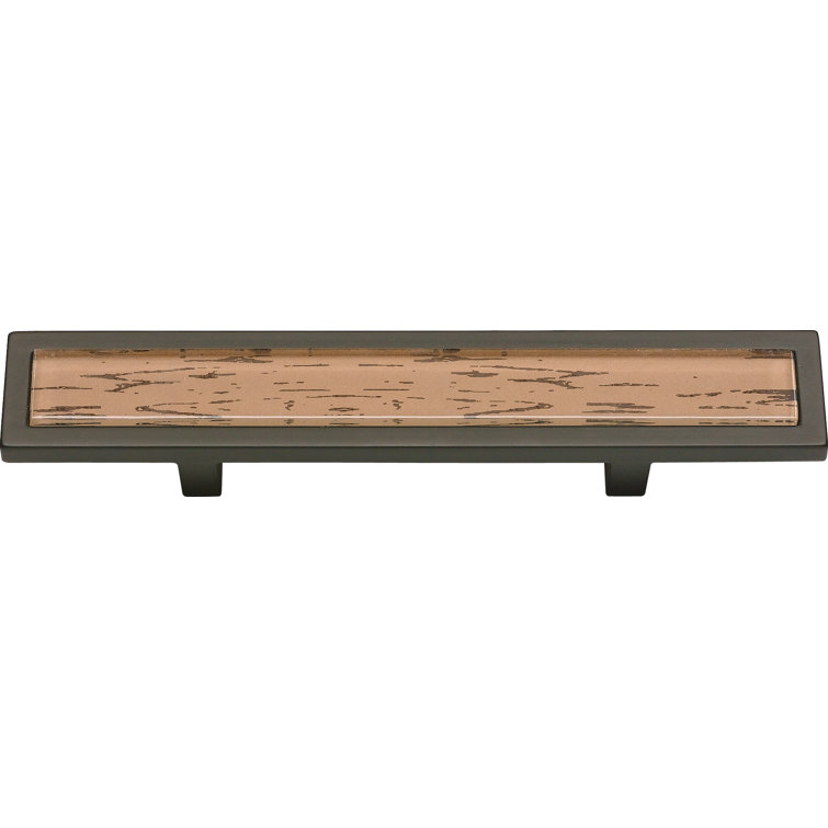 Bronze and Brushed Nickel Modern Bar Handle with Mounting Hardware