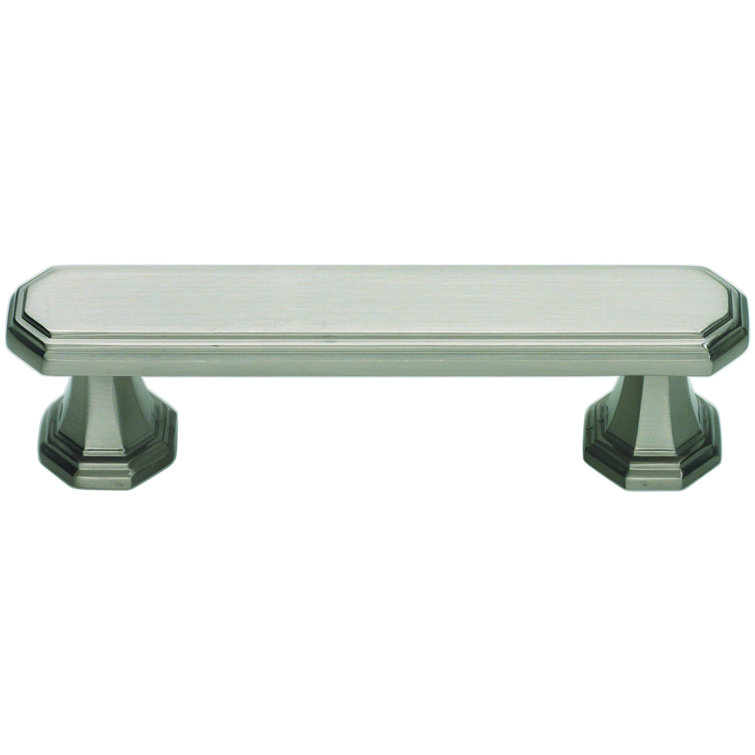 Brushed Nickel 3" Center to Center Modern Bar Pull