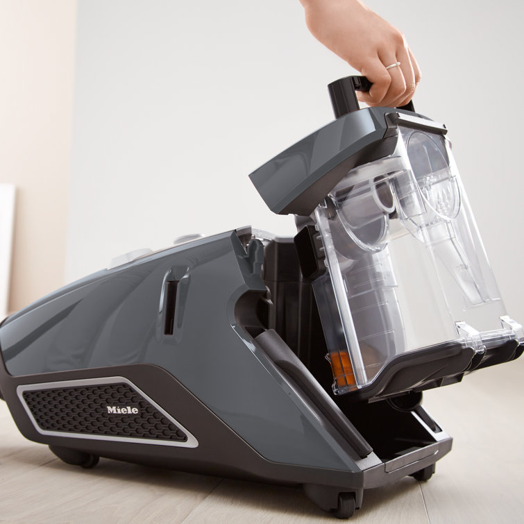 Graphite Grey Bagless Canister Vacuum Cleaner with Adjustable Suction