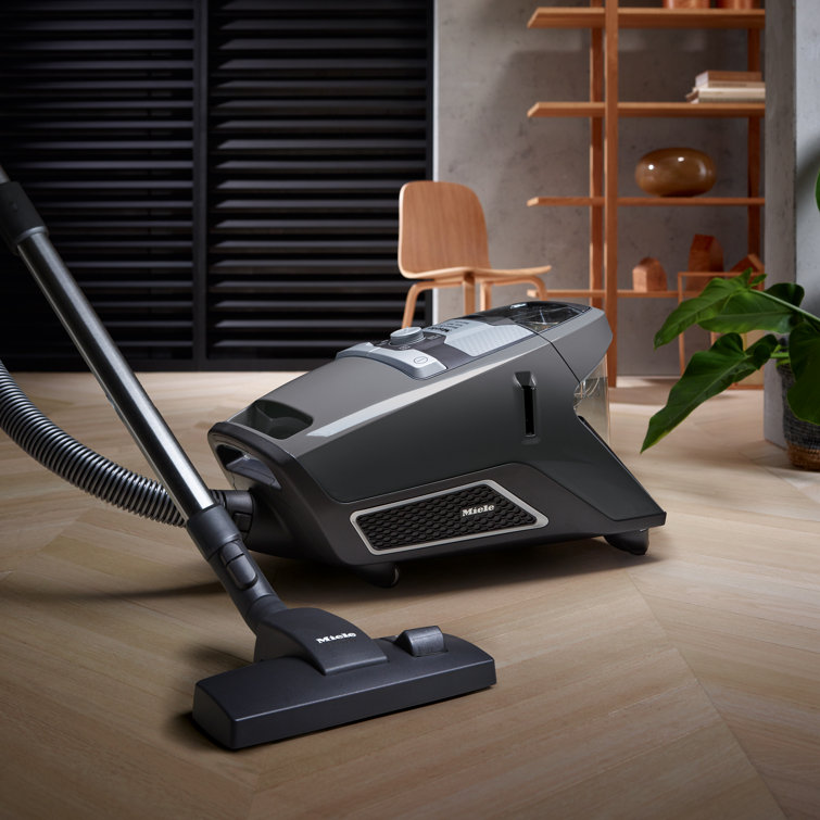 Graphite Grey Bagless Canister Vacuum Cleaner with Adjustable Suction