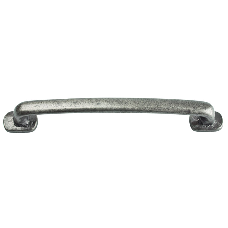 Pewter 6" Rustic Industrial Bar Handle with Mounting Hardware