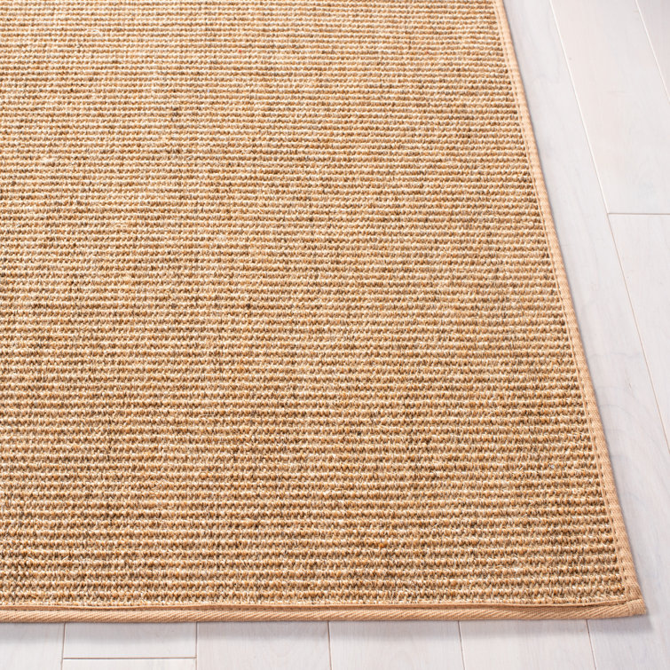 Beige 5' x 7' Handmade Wool Reversible Area Rug