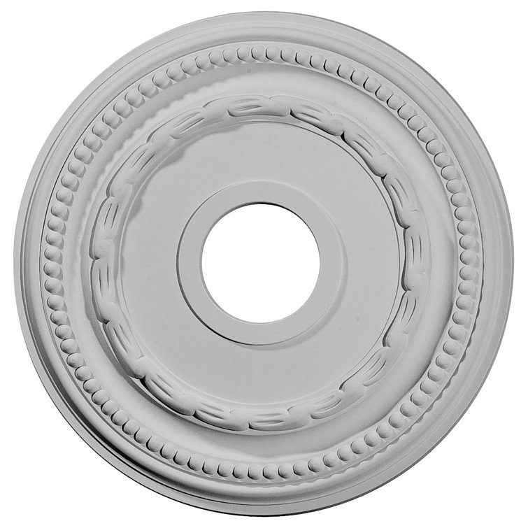 Primed White Urethane Federal Ceiling Medallion