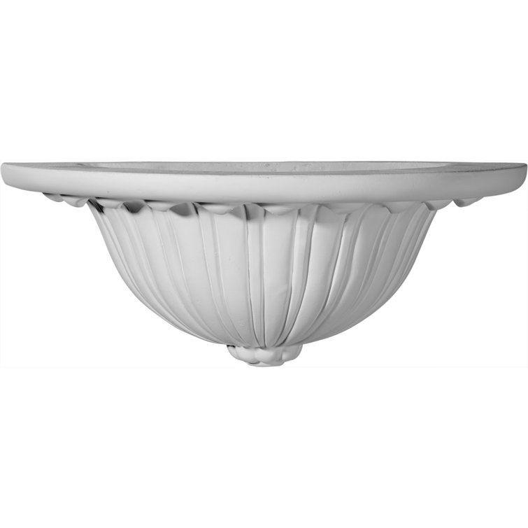 Ashton White Polyurethane Traditional Wall Sconce