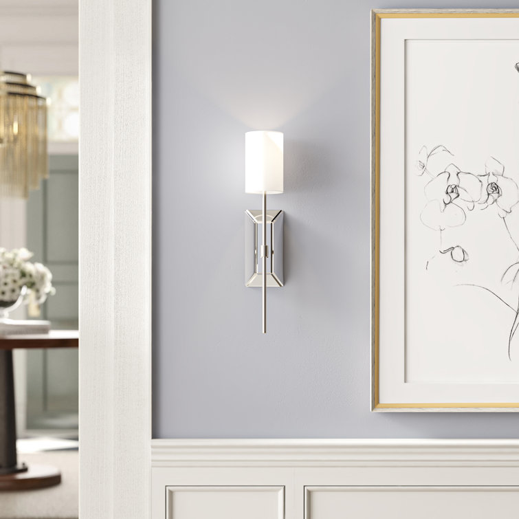 21" Gold Nickel Dimmable Contemporary Wall Sconce