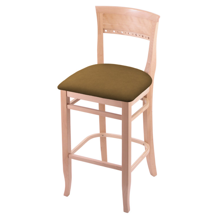 Hampton 25" Natural Beech & Canter Saddle Counter Stool