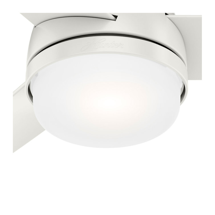 Midtown Fresh White 48" Contemporary Ceiling Fan with LED Light and Remote