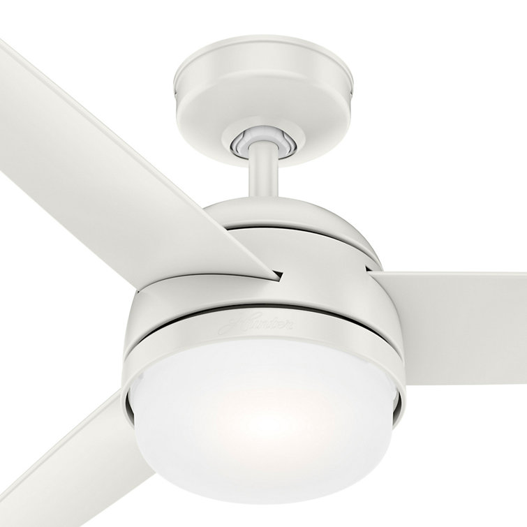Midtown Fresh White 48" Contemporary Ceiling Fan with LED Light and Remote