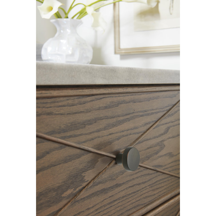 Oil Rubbed Bronze Round Cabinet Knob with Mounting Hardware