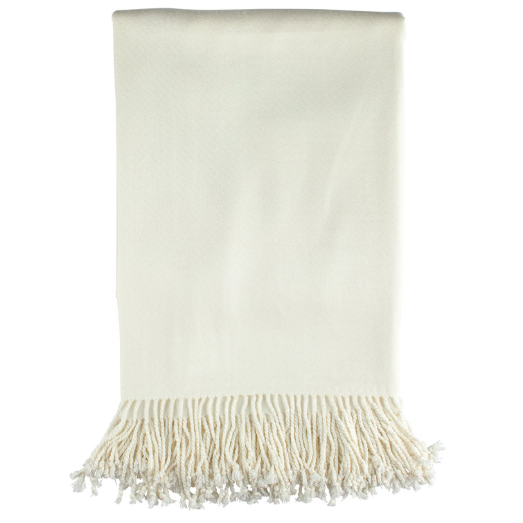 Gardenia Bamboo Rayon Woven Throw Blanket, 50" x 70"