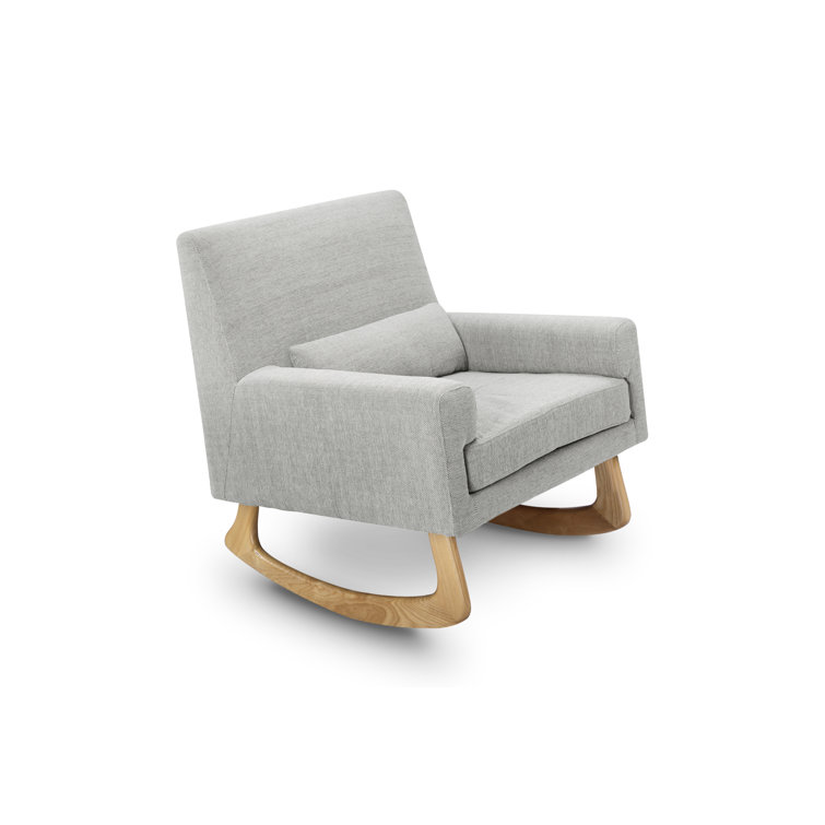 Eco-Performance Grey Eco Weave Sleepytime Rocker with Light Legs