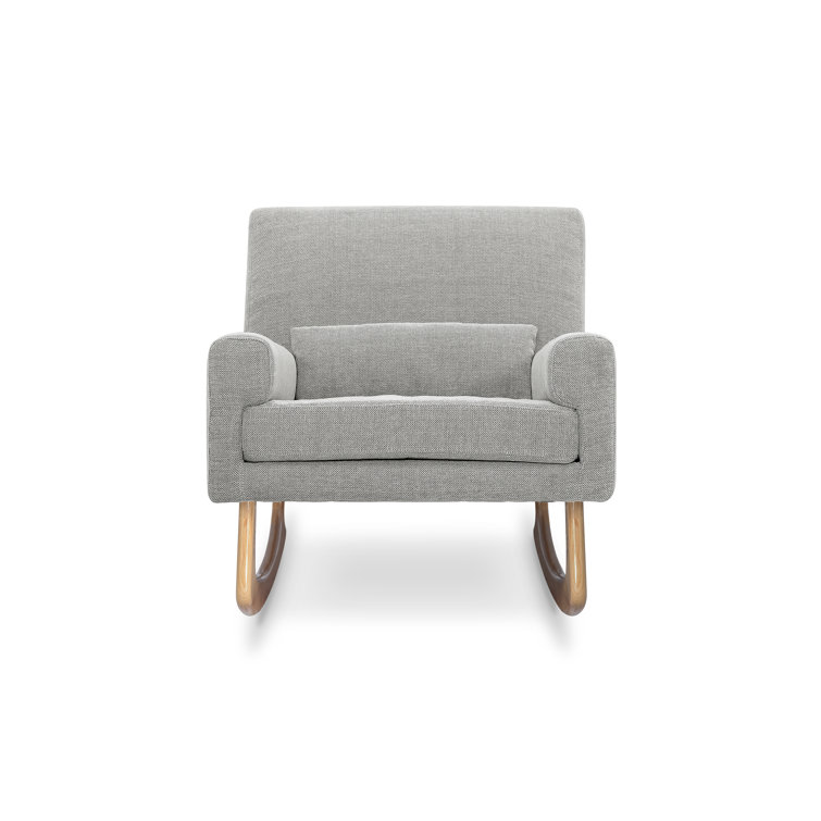 Eco-Performance Grey Eco Weave Sleepytime Rocker with Light Legs