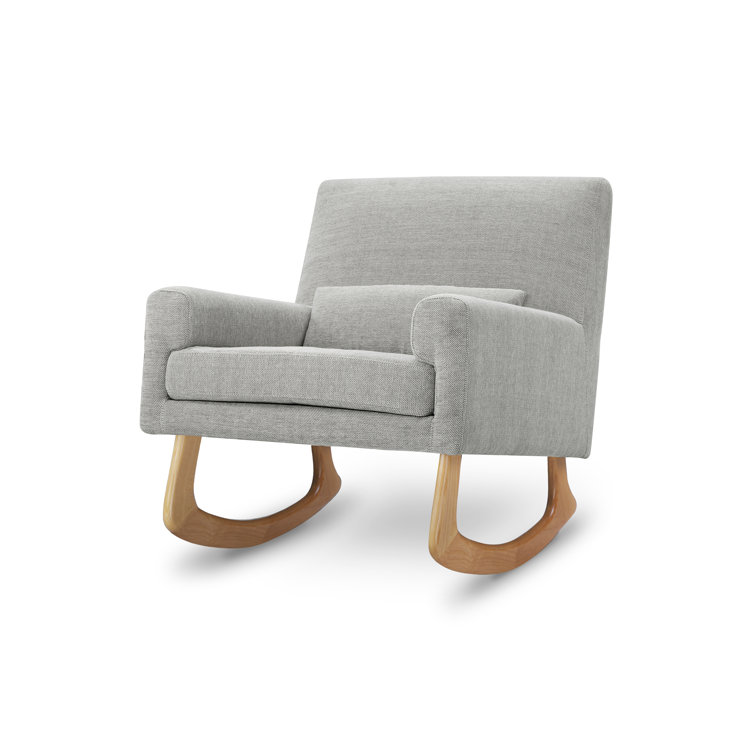 Eco-Performance Grey Eco Weave Sleepytime Rocker with Light Legs