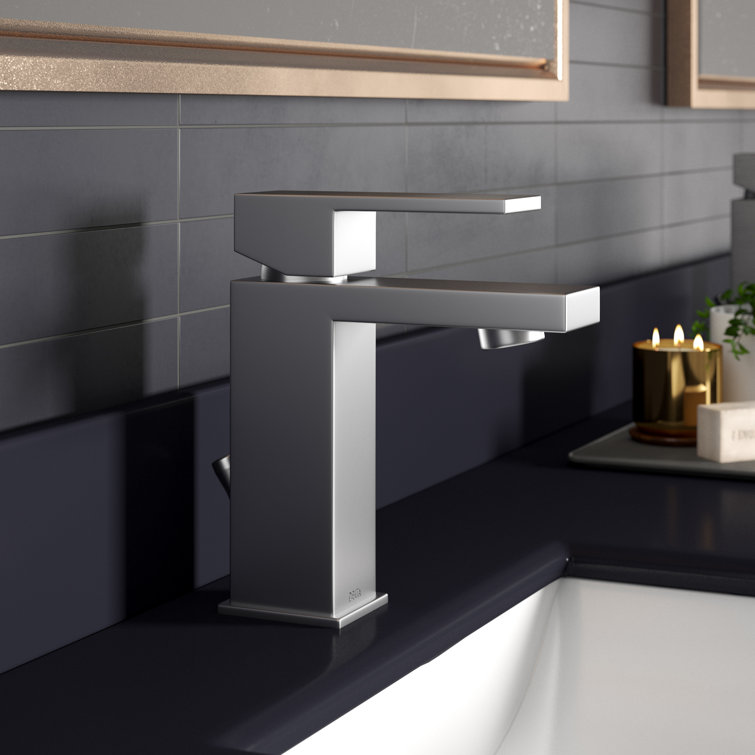 Modern Chrome Single Handle Brass Bathroom Faucet