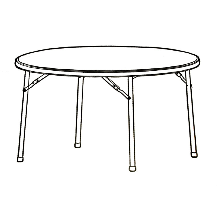 Platinum Ultra-Lite 60" Round Polyethylene Banquet Table