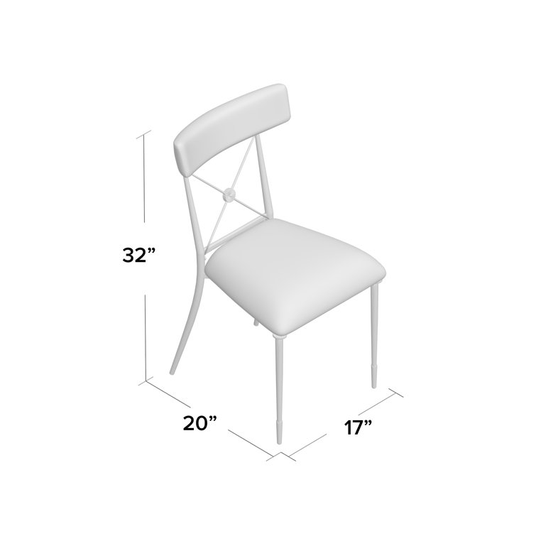Rialto Gold Velvet Upholstered Side Chair with Metal Legs