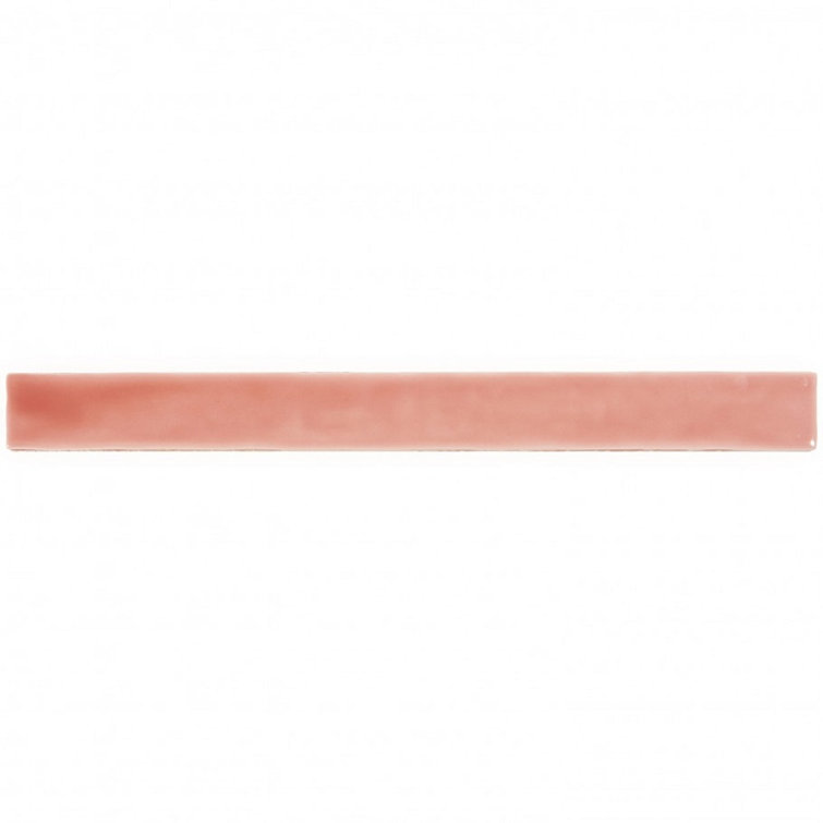 Charlotte Polished Pink Ceramic Subway Wall Tile 2" x 20"