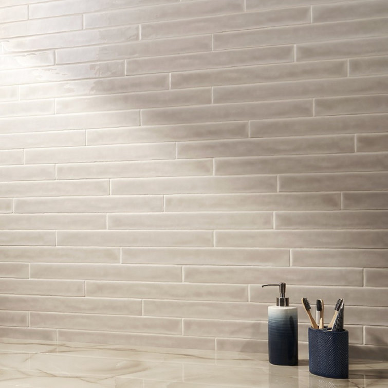 Capetown Beige 2" x 20" Polished Ceramic Subway Wall Tile