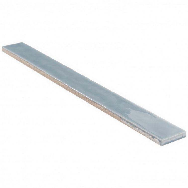 Nantucket Blue 2" x 20" Polished Ceramic Subway Wall Tile