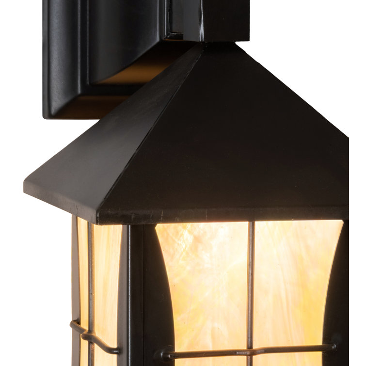 Pelham Manor Craftsman Brown Wall Sconce with Glass Lens