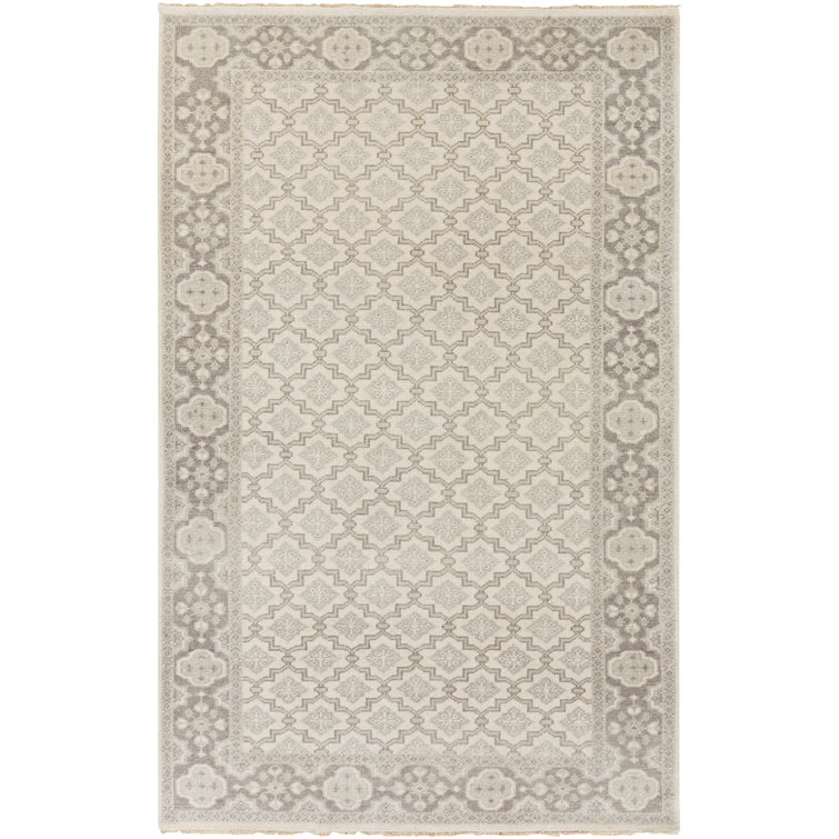 Cappadocia Hand-Knotted Gray Wool Oriental Area Rug, 3'6" x 5'6"