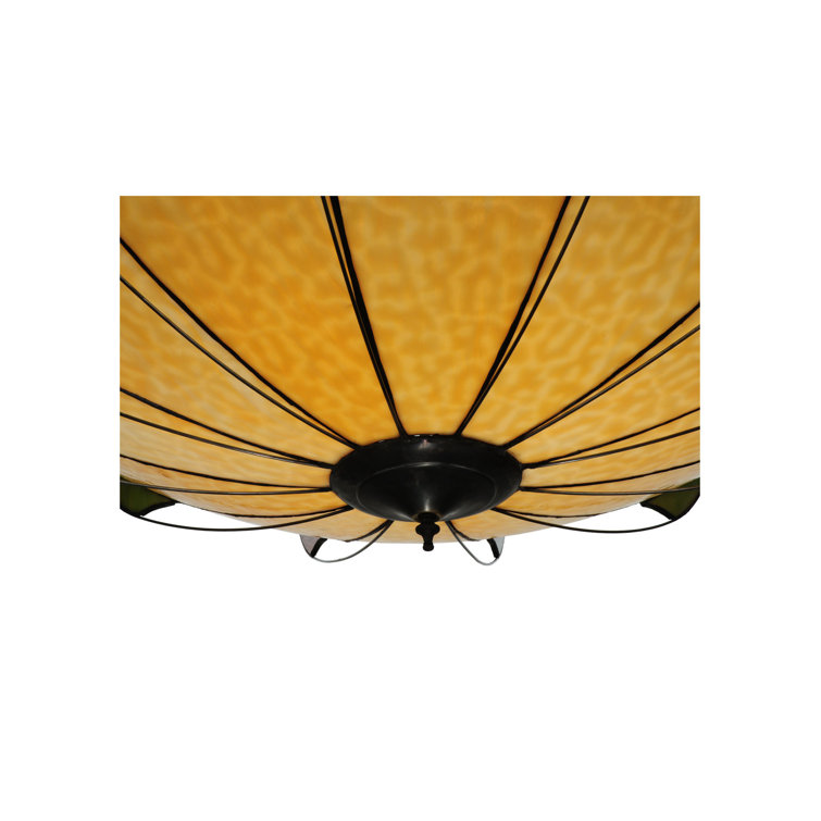 Bronze Indoor/Outdoor 6-Light Globe Glass Chandelier