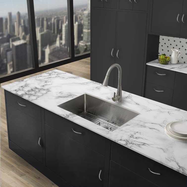 Rivage 32" Stainless Steel Single Basin Undermount Kitchen Sink