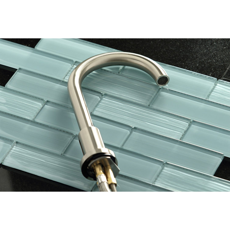Elegant NuvoFusion 8" Widespread Bathroom Faucet in Brushed Nickel