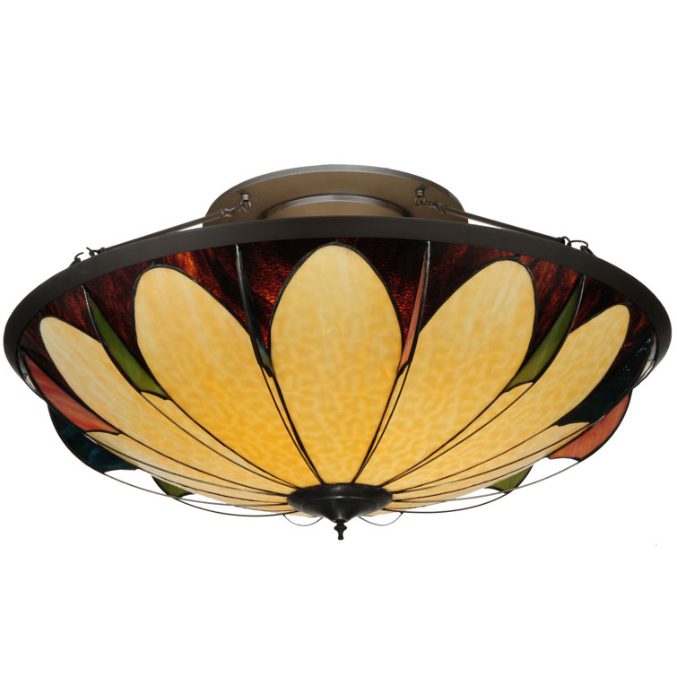 Bronze Indoor/Outdoor 6-Light Globe Glass Chandelier