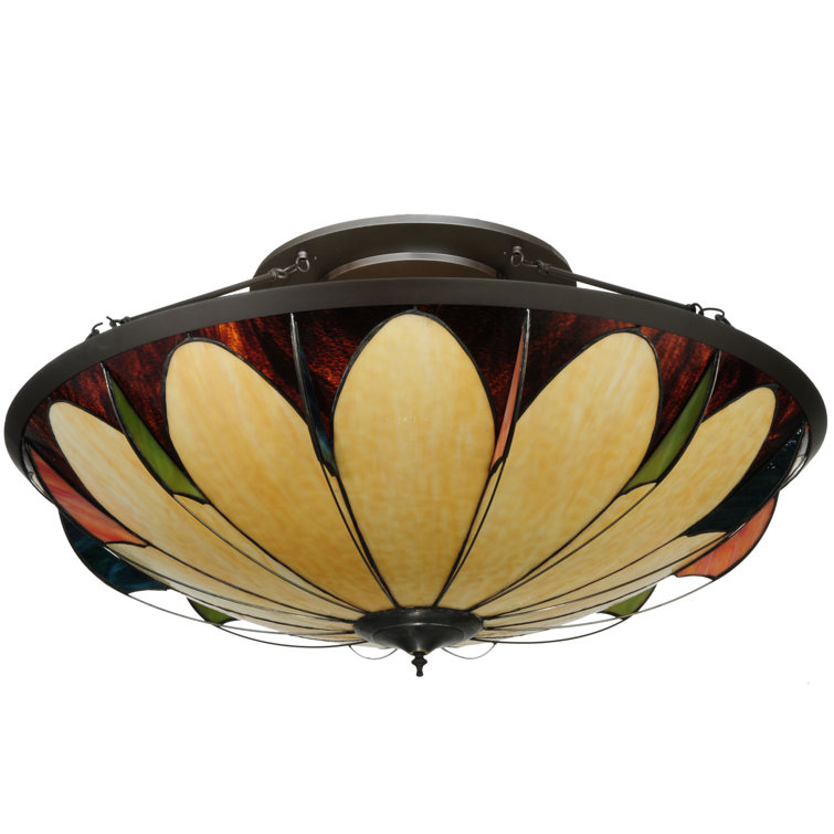 Bronze Indoor/Outdoor 6-Light Globe Glass Chandelier