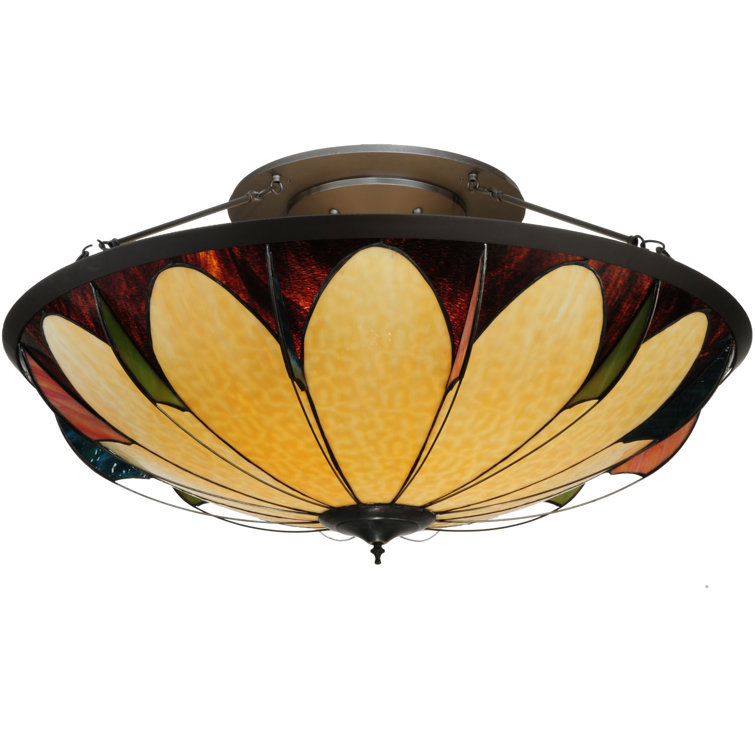 Bronze Indoor/Outdoor 6-Light Globe Glass Chandelier