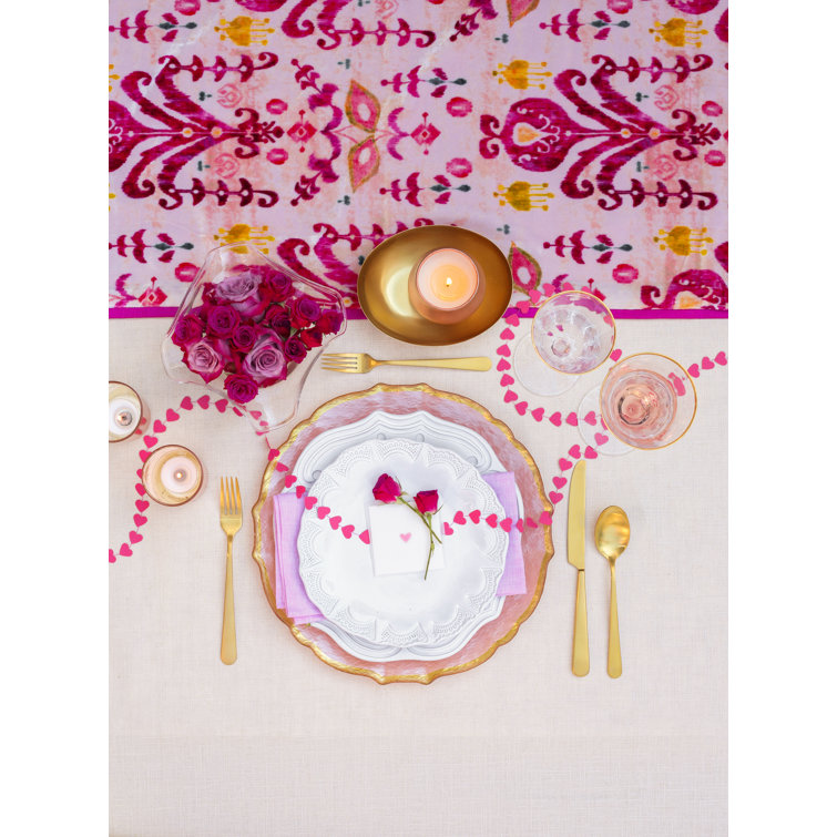 Handcrafted White Glass Charger Plate with Gold Rim, 13" Round