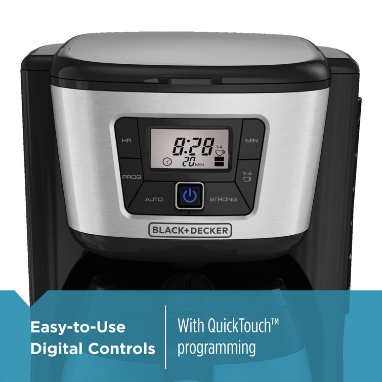 BLACK+DECKER CM2035B-1 BLACK+DECKER 12-Cup Thermal Coffee Maker, Keep Coffee Hot with Insulated Stainless Steel Carafe, Digital Controls, Easy to Clean.