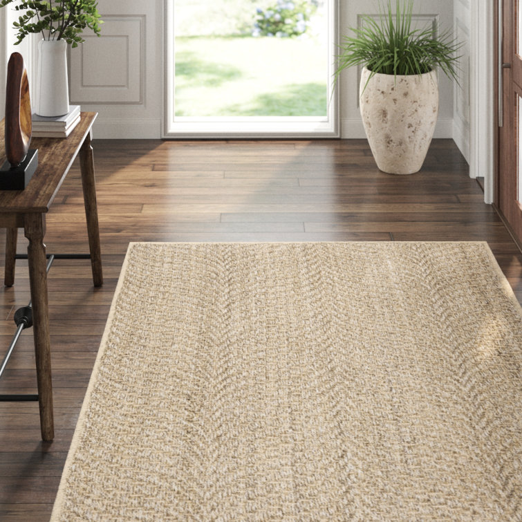Handmade Rustic Textured Sisal Blend Rug 3ft x 5ft