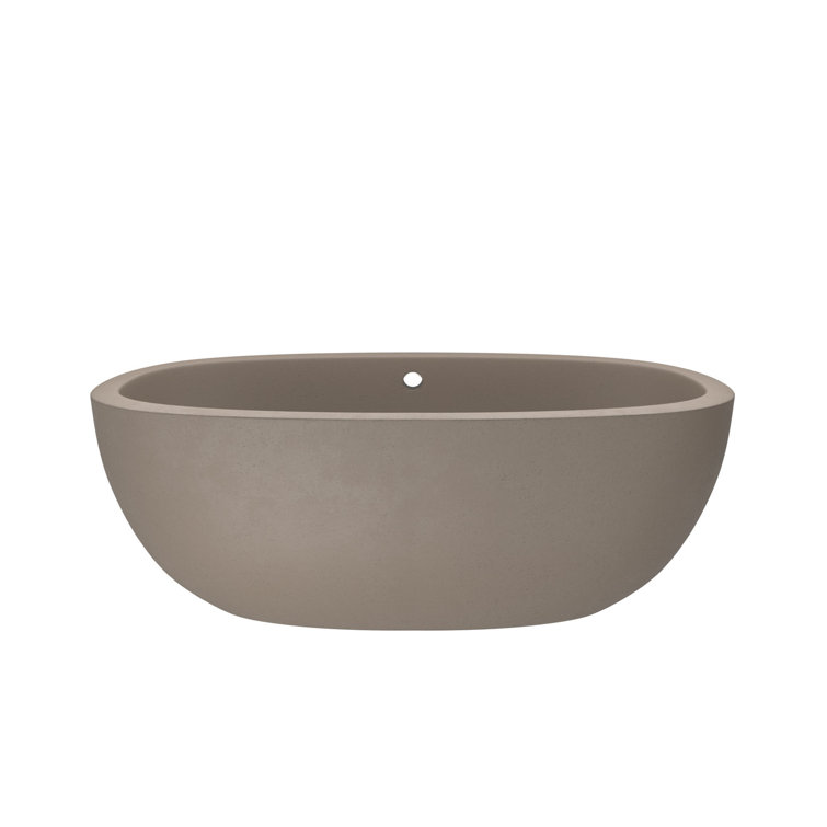 Avalon 62" Earth-Toned Rustic NativeStone Soaking Tub