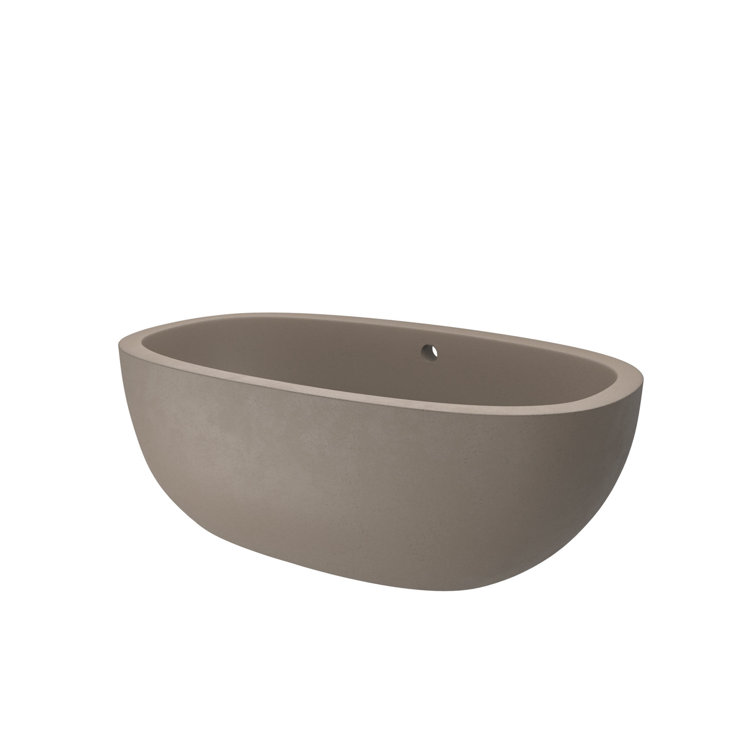 Avalon 62" Earth-Toned Rustic NativeStone Soaking Tub