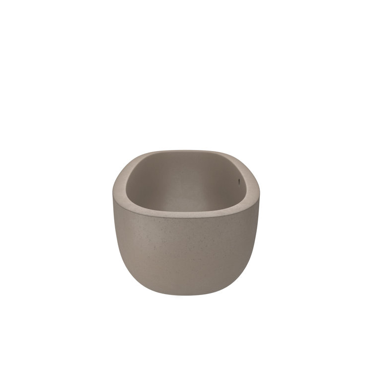 Rustic Elegance 72" Oval Freestanding Soaker Tub in Natural Concrete