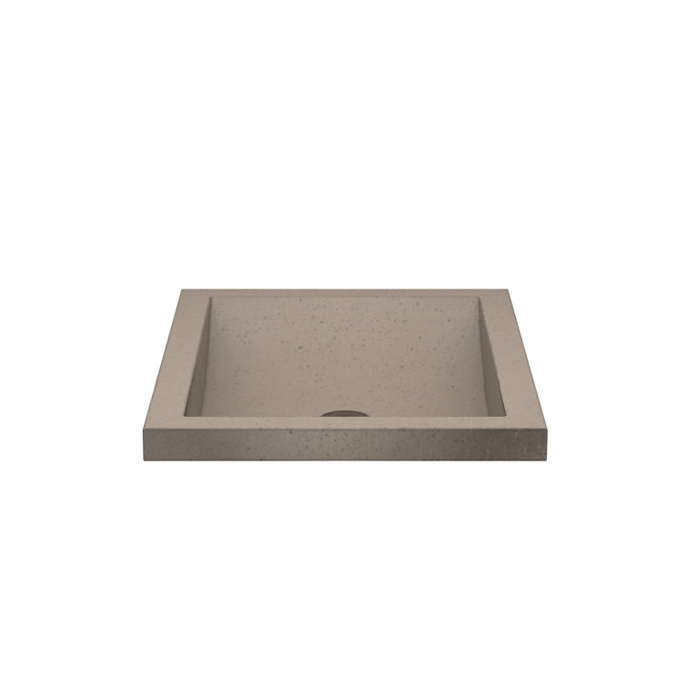 Earth Stone Rectangular Undermount Bathroom Sink