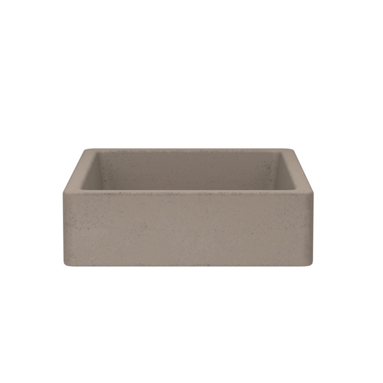 Nipomo Rectangular Undermount Bathroom Sink in Earth Stone