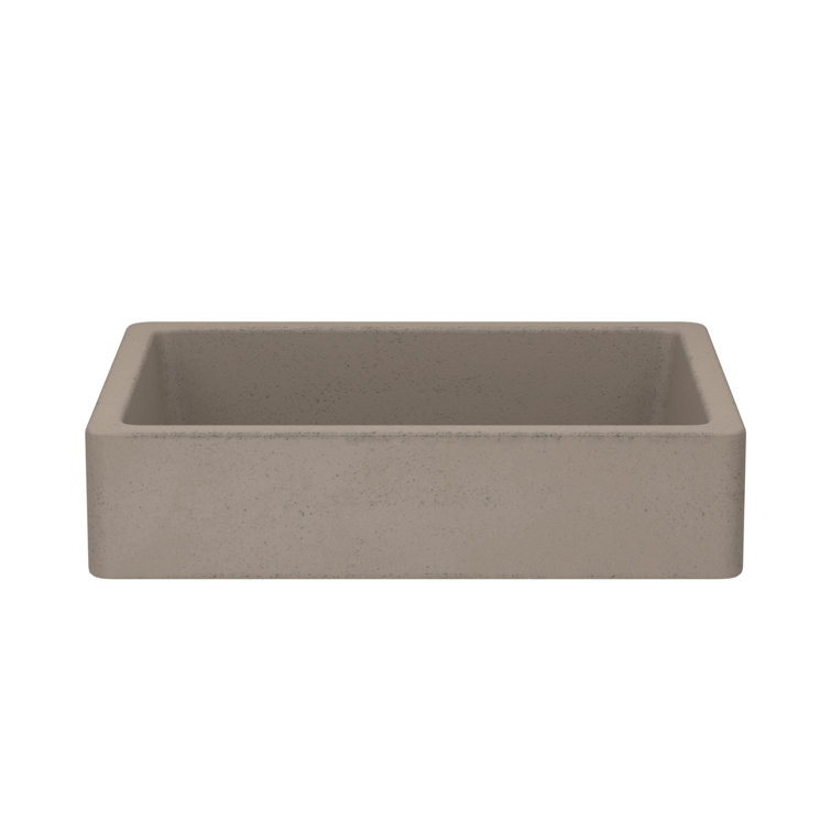 Nipomo Rectangular Undermount Bathroom Sink in Earth Stone