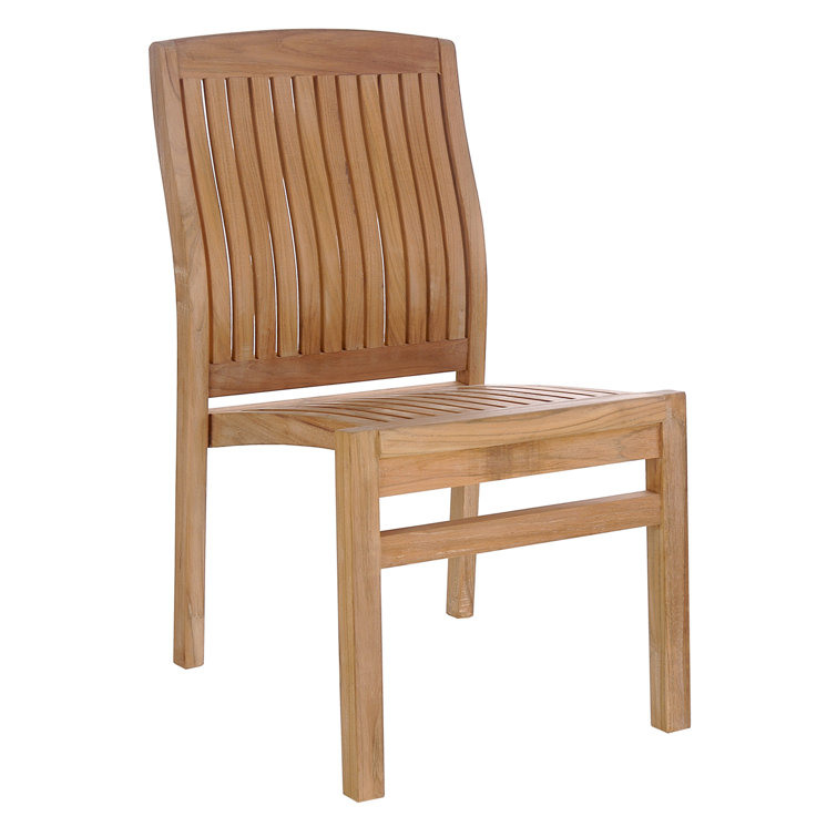 Belize Honey-Brown Teak Armless Outdoor Dining Chair