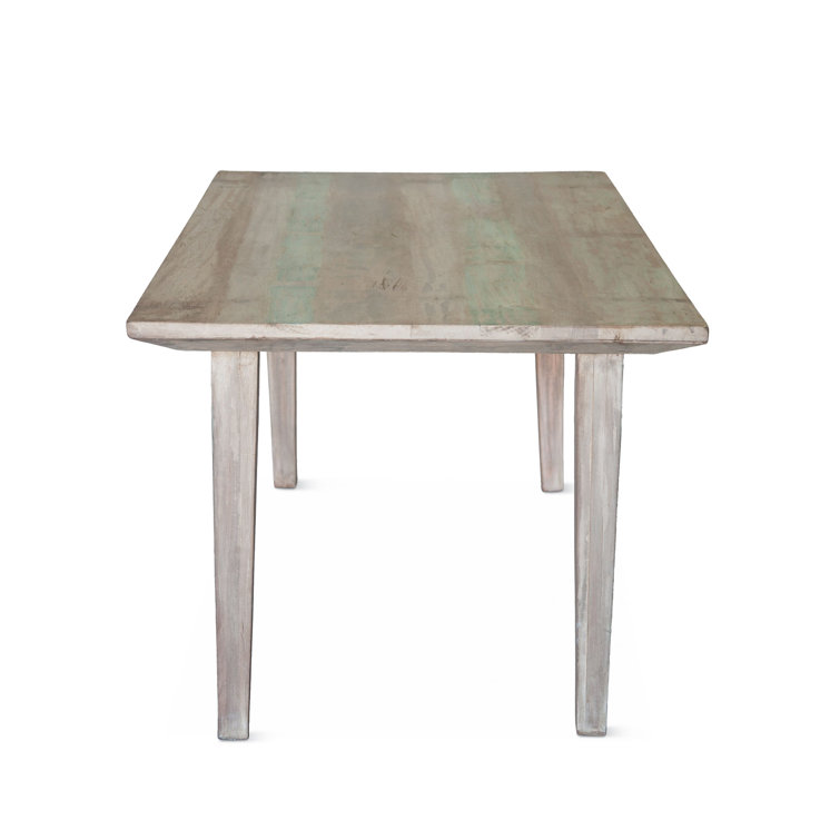 Vintage Teal Reclaimed Teak Wood 6-Seater Dining Table