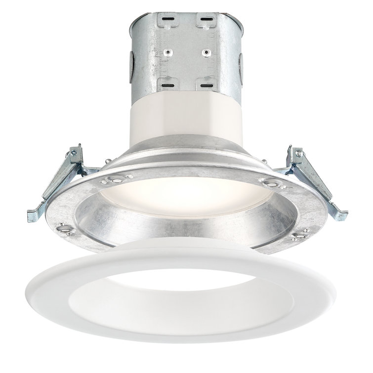 Donoghue 6'' White Aluminum LED Recessed Lighting Kit, Energy Star Rated